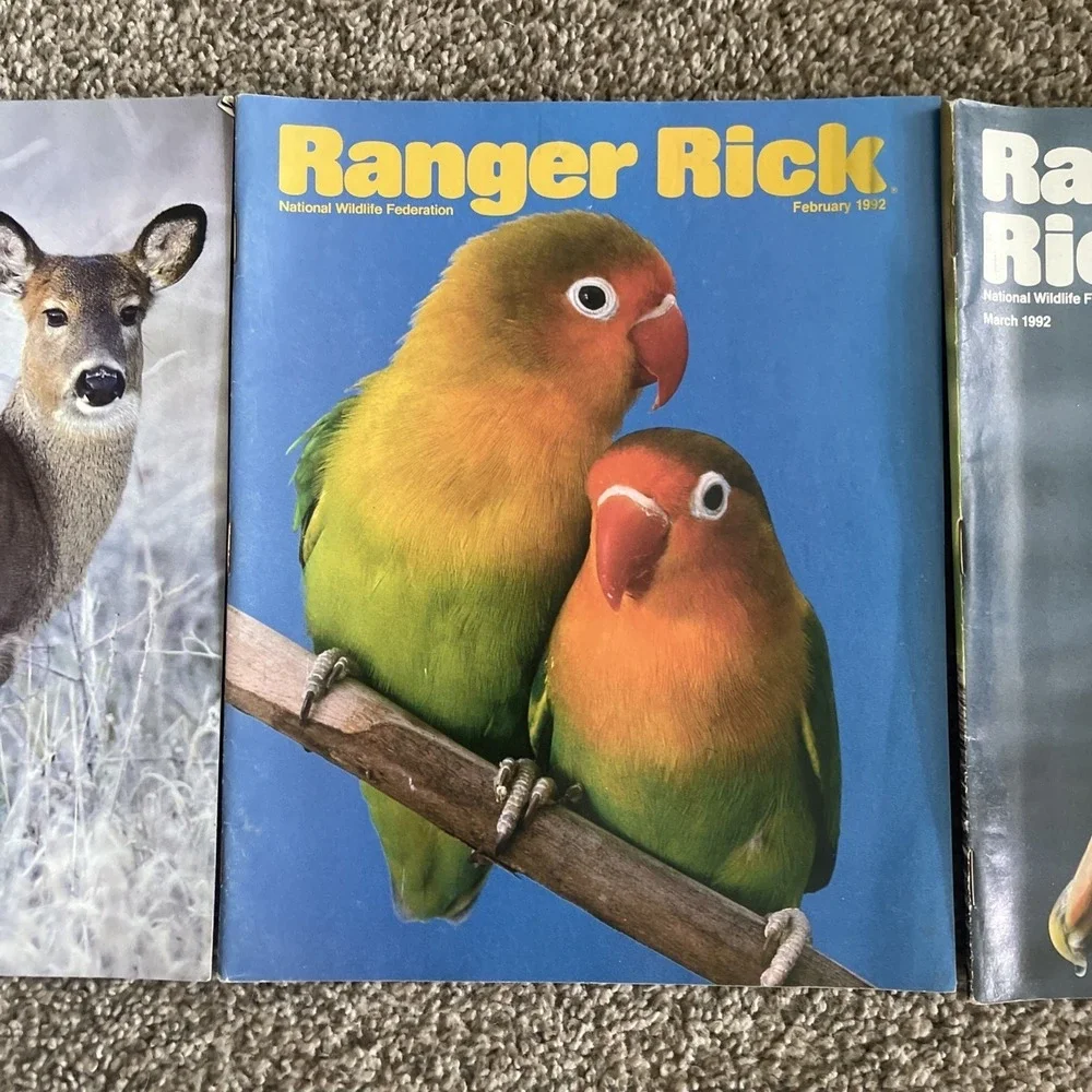 Ranger Rick's Nature Magazine 1992 National Wildlife Kids Vtg Lot Of‎ 9